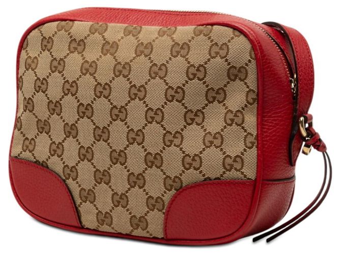 Borsa a tracolla Gucci GG Canvas Rosso Beige - vista 2