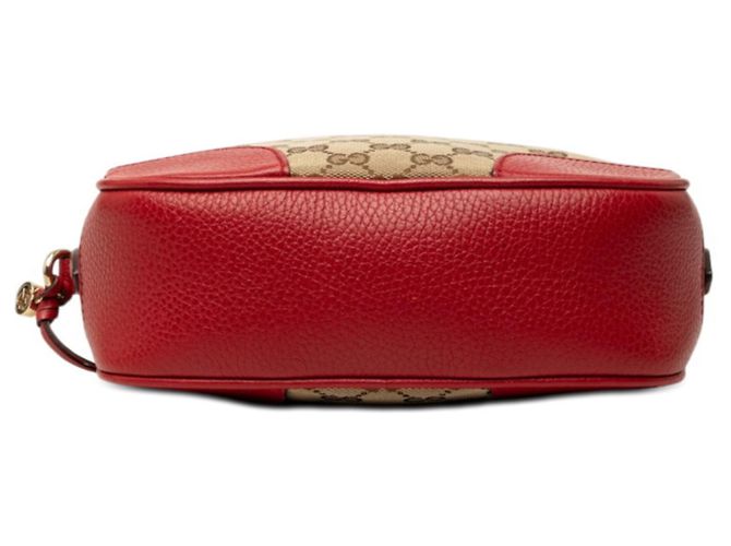 Borsa a tracolla Gucci GG Canvas Rosso Beige - vista 3