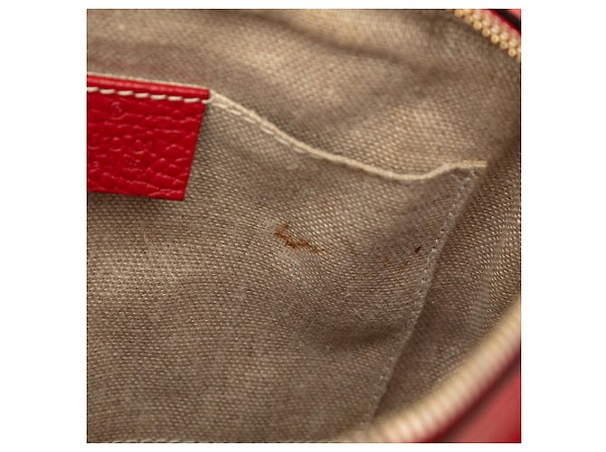 Borsa a tracolla Gucci GG Canvas Rosso Beige - vista 5
