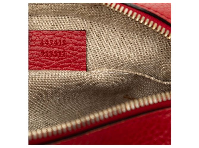 Borsa a tracolla Gucci GG Canvas Rosso Beige - vista 6