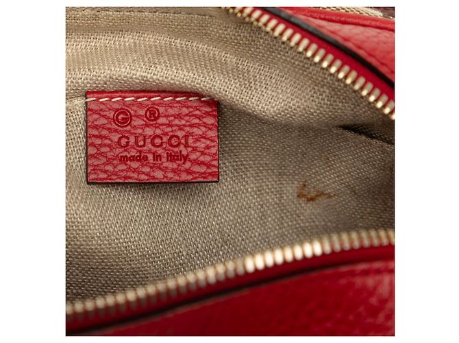 Borsa a tracolla Gucci GG Canvas Rosso Beige - vista 7
