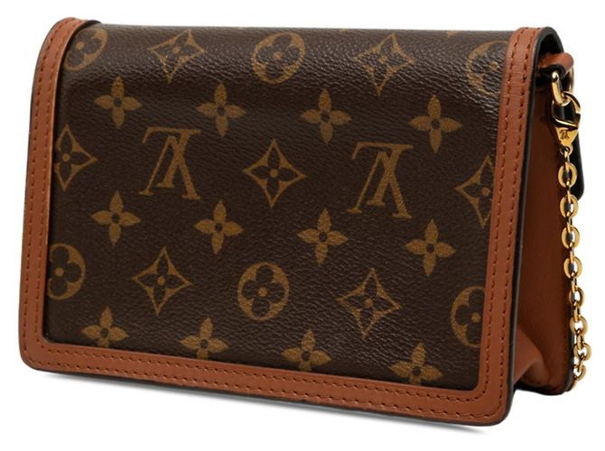 Louis Vuitton Monogram Reverse Portefeuille Dauphine Umhängetasche Braun - Ansicht 2