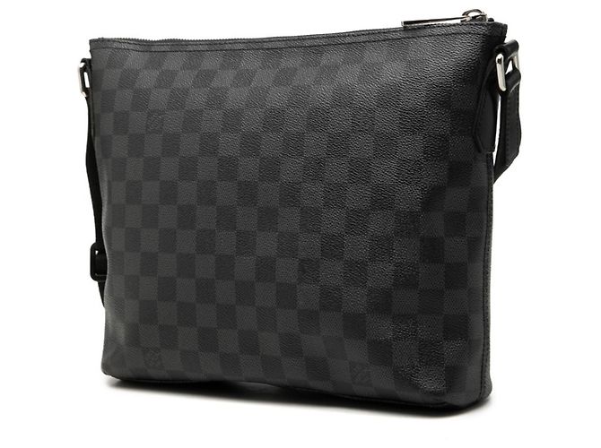Borsa a tracolla Louis Vuitton Damier Graphite Mick PM Marrone Nero - vista 2
