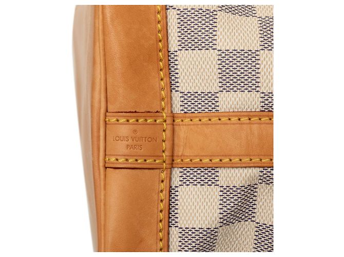Louis Vuitton Damier Azur Noe BB Crossbody Shoulder Bag White - view 6