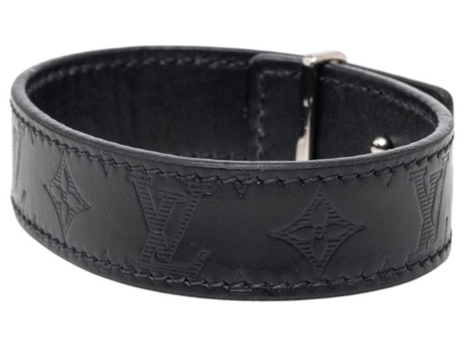 Bracciale Louis Vuitton Monogram LV Slim Shadow Charm Nero - vista 2
