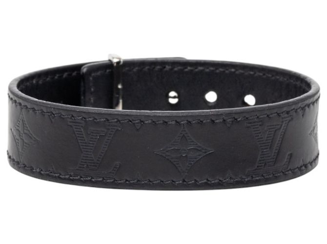Bracciale Louis Vuitton Monogram LV Slim Shadow Charm Nero - vista 3