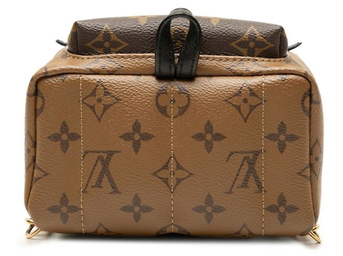 Louis Vuitton Monogram Reverse Palm Springs Rucksack MINI Braun Schwarz - Ansicht 3