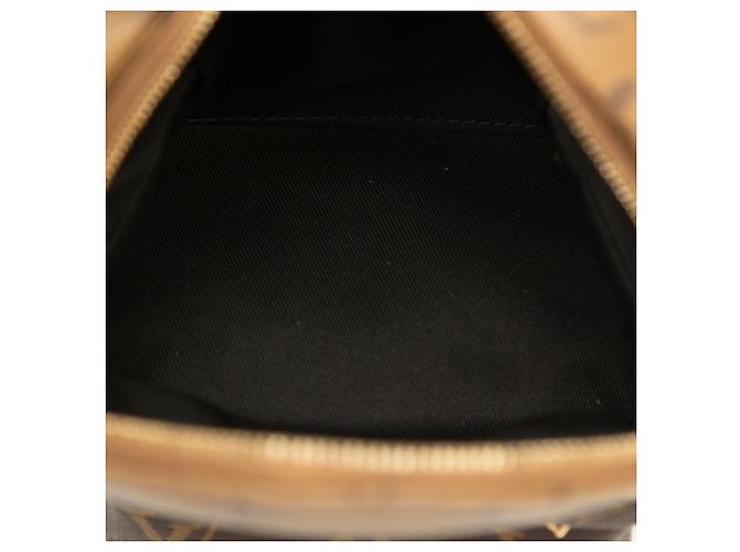 Louis Vuitton Monogram Reverse Palm Springs Rucksack MINI Braun Schwarz - Ansicht 4