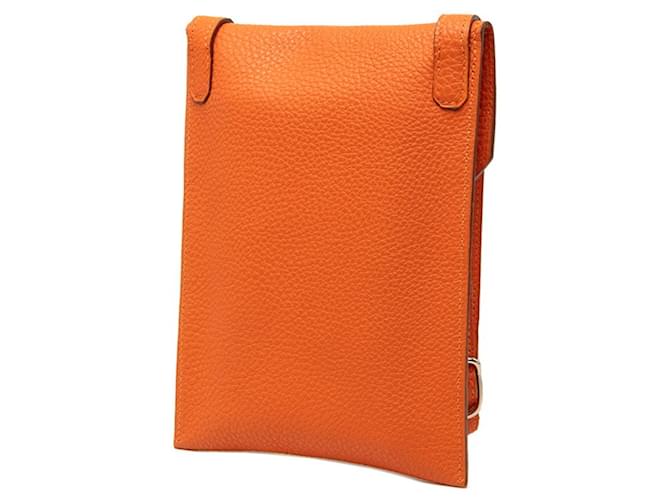 Hermès Borsa a tracolla Amelie Hermes Arancione - vista 2