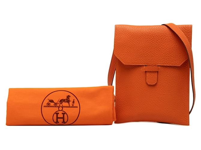 Hermès Borsa a tracolla Amelie Hermes Arancione - vista 7