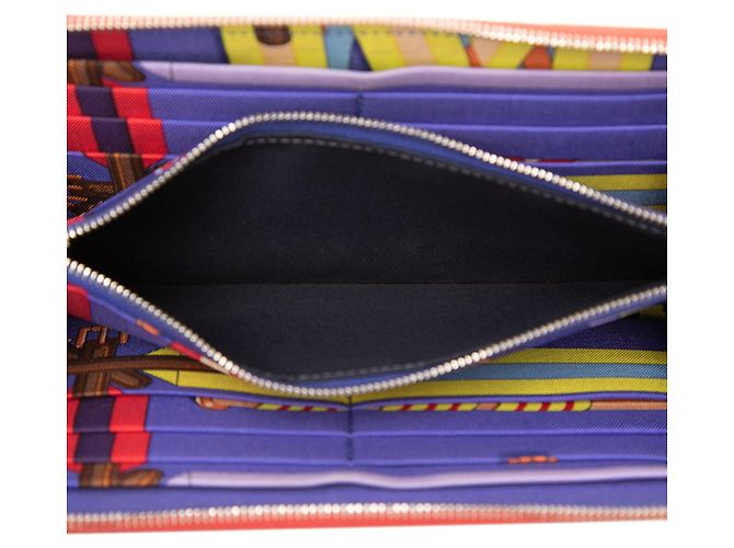Cartera larga de seda Azap de Hermès Roja - vista 4