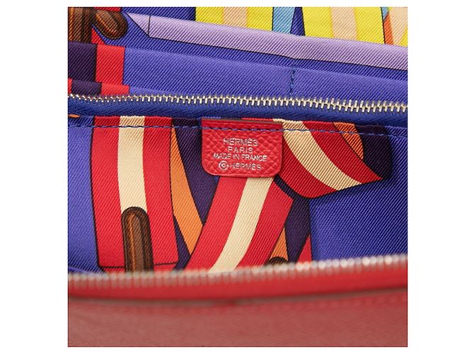 Cartera larga de seda Azap de Hermès Roja - vista 6