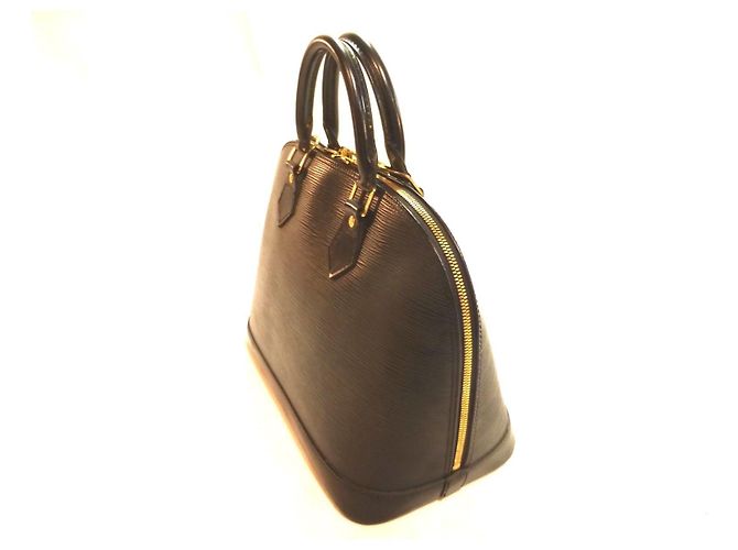 Louis Vuitton Alma PM Pelle Epi Nero - vista 10