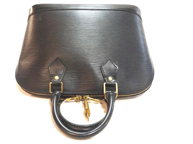 Louis Vuitton Alma PM Pelle Epi Nero - vista 11
