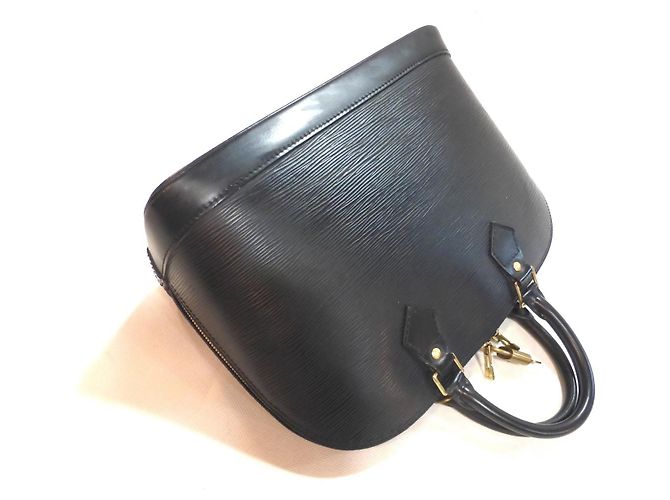 Louis Vuitton Alma PM Pelle Epi Nero - vista 17