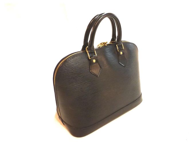 Louis Vuitton Alma PM Pelle Epi Nero - vista 8