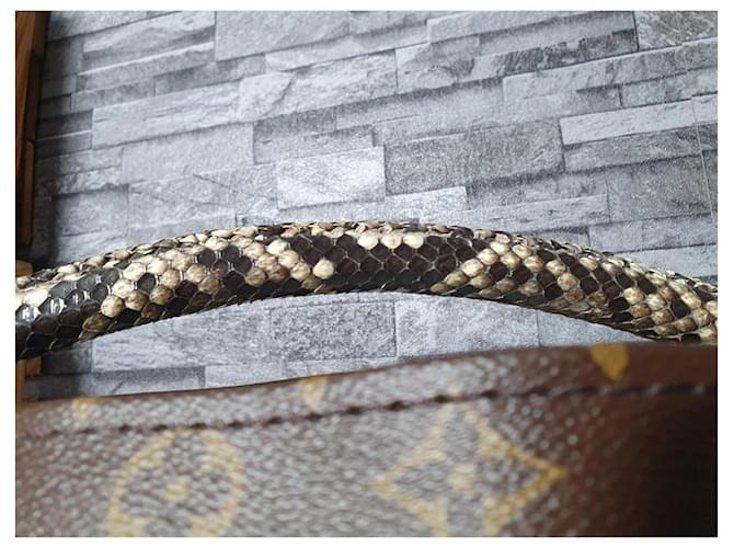 Louis Vuitton Artsy MM Monogram Python Leder Handtasche Braun - Ansicht 10