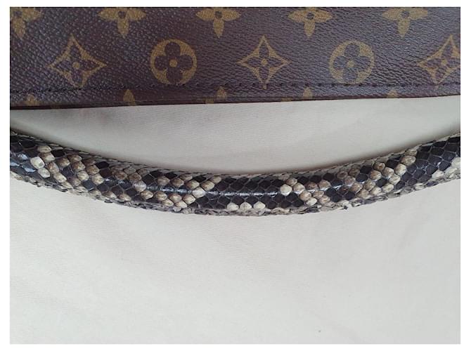 Louis Vuitton Artsy MM Monogram Python Leder Handtasche Braun - Ansicht 5