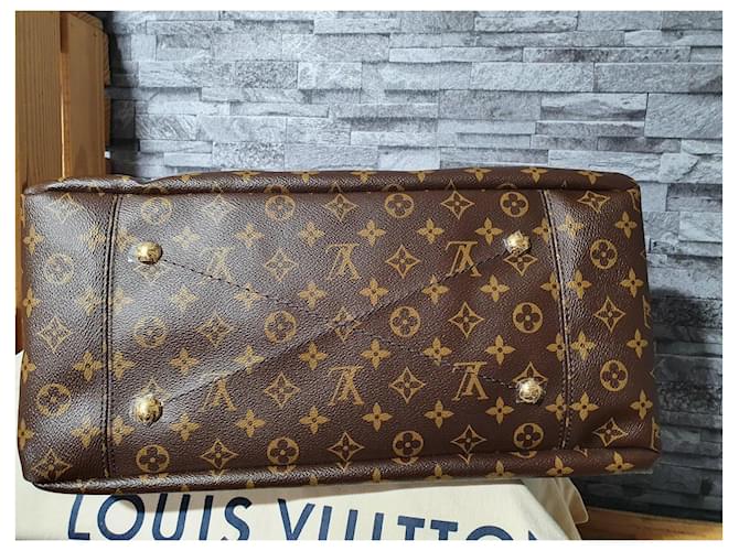 Louis Vuitton Artsy MM Monogram Python Leder Handtasche Braun - Ansicht 9