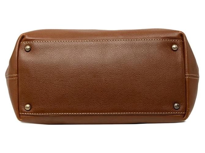 Borsa a tracolla Chanel Coco Mark Turnlock Marrone - vista 3