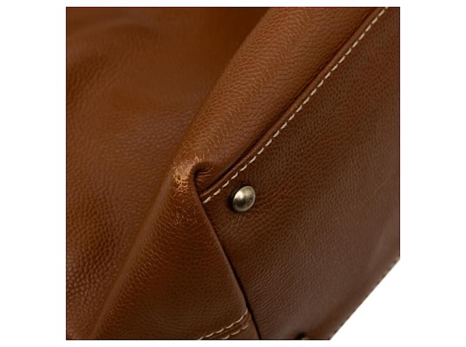Borsa a tracolla Chanel Coco Mark Turnlock Marrone - vista 4