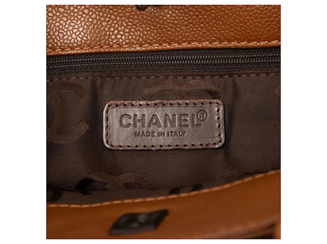 Borsa a tracolla Chanel Coco Mark Turnlock Marrone - vista 6