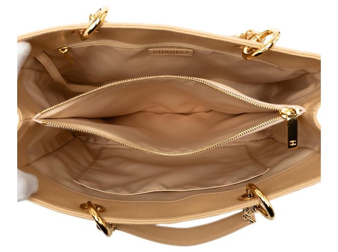Chanel Coco Mark GST Grand Shopping Tote Beige - vista 4