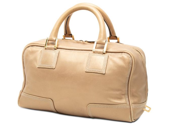 Borsa Loewe Anagram Amazona 28 D'oro - vista 2