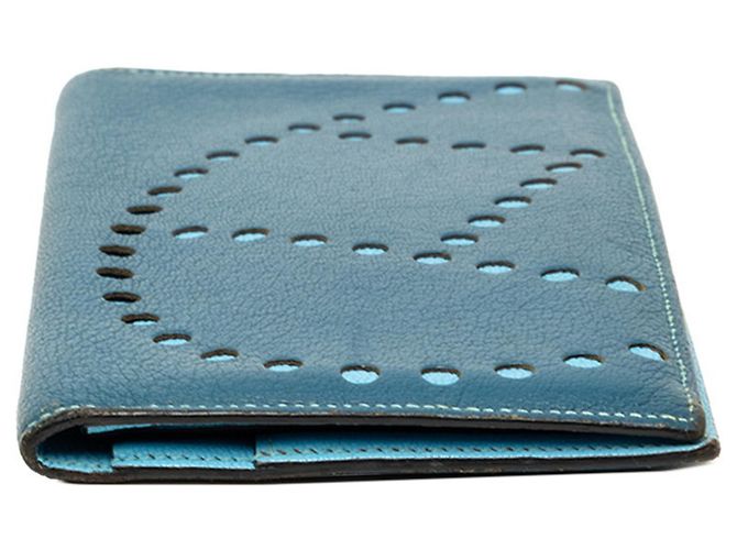 Hermès Cartera larga bi-fold Hermes Evelyne Azul Azul marino - vista 3