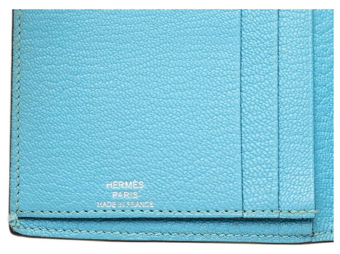 Hermès Cartera larga bi-fold Hermes Evelyne Azul Azul marino - vista 6