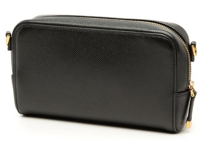 Borsa Christian Dior Dior Calo Double Pouch Nero - vista 2