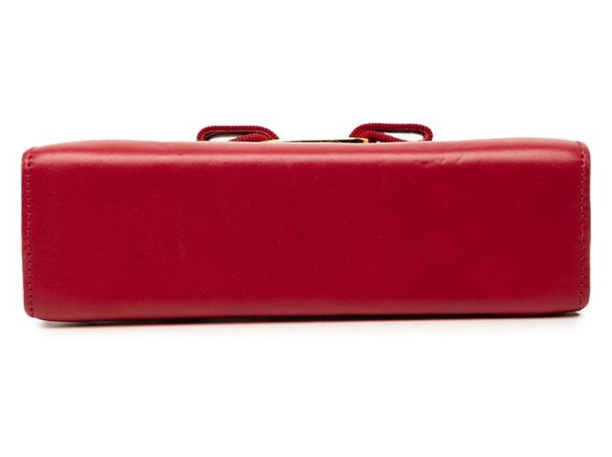 Borsa a Spalla Vara Chain Salvatore Ferragamo Rosso - vista 3