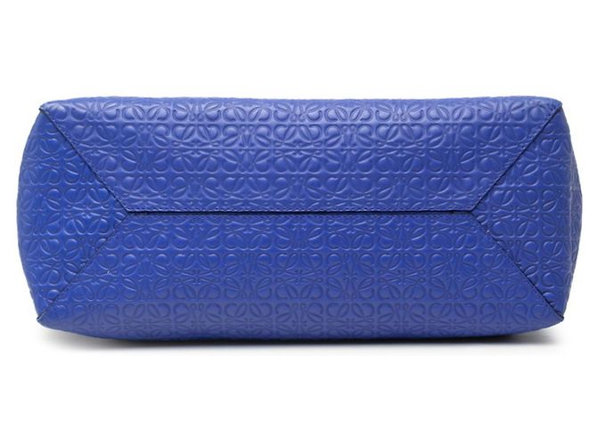 Borsa Tote Loewe Repeat Anagram East West Blu - vista 3