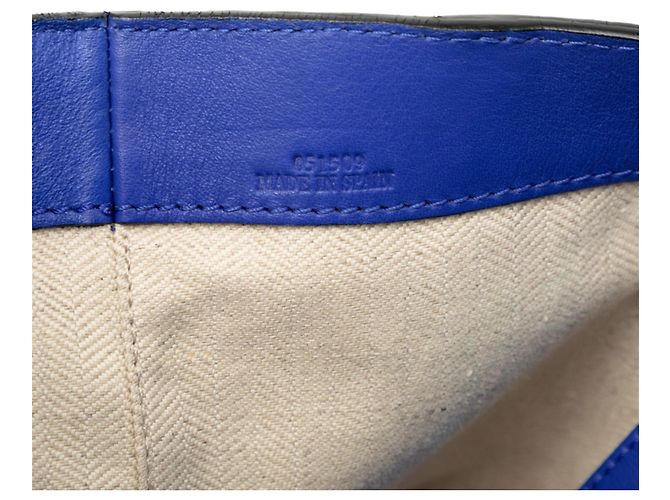 Borsa Tote Loewe Repeat Anagram East West Blu - vista 6