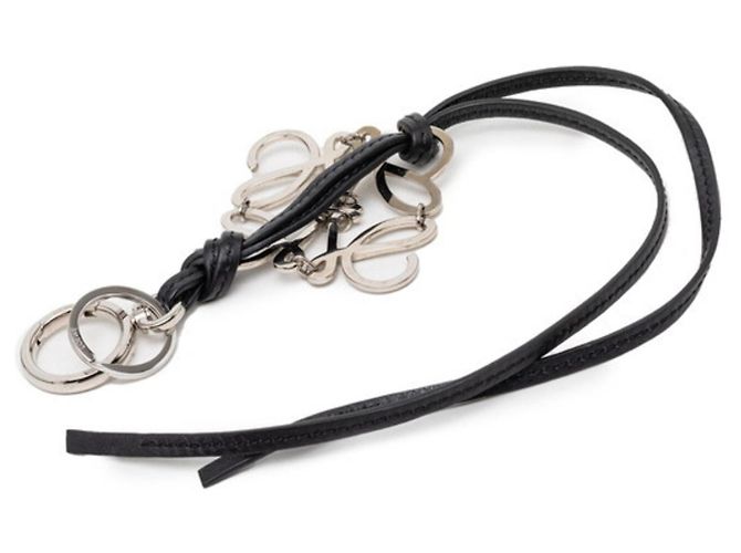 Loewe Anagram Strap Accessorio per Borsa Charm Nero Argento - vista 2