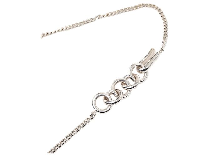 Collana con pendente Chanel Coco Mark Argento Verde - vista 4