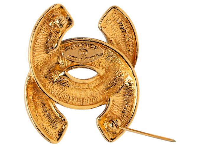 Timeless Spilla Chanel Matelassé Coco Mark D'oro - vista 3