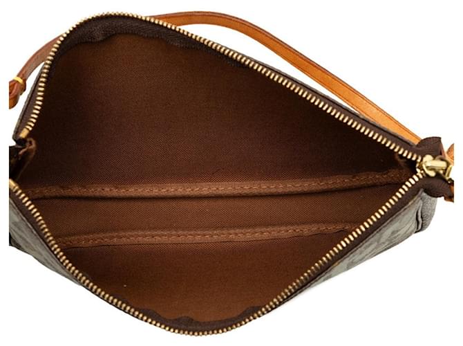 Louis Vuitton Monogram Graffiti Pochette Accessoires Marrone Cachi - vista 4
