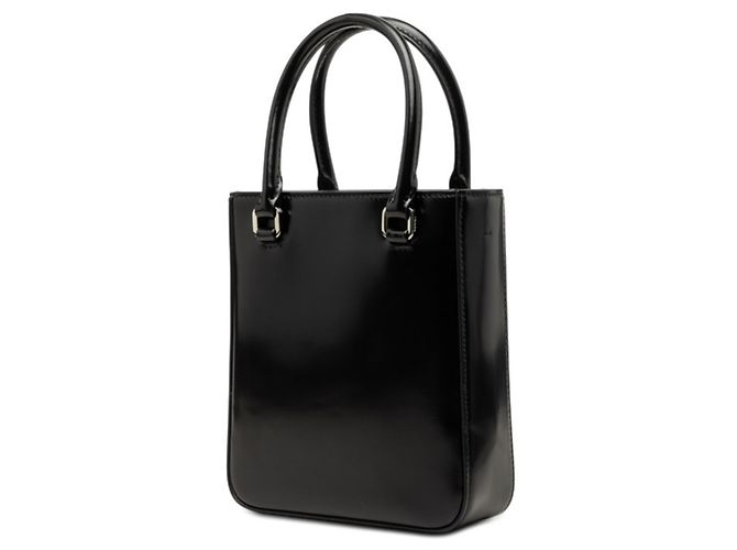 Borsa a mano in pelle nera Prada Nero - vista 2