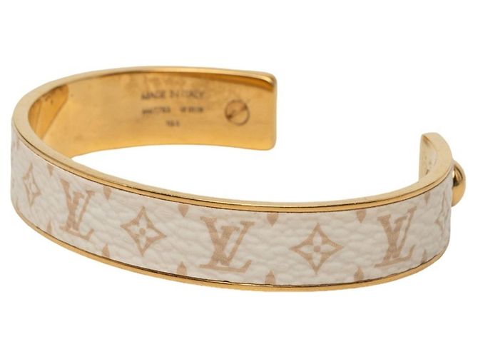 Bracciale Jonc Wild LV Louis Vuitton Bianco D'oro - vista 2