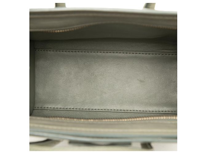 Céline Borsa a mano/Borsa a tracolla Celine Luggage Nano Shopper Verde Cachi - vista 4