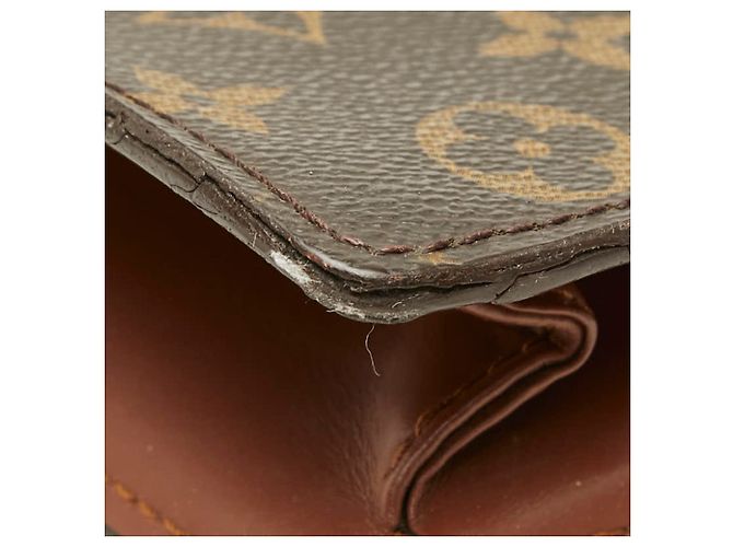 Borsa Louis Vuitton Monogram Portedocuments Bandoulière Marrone - vista 4