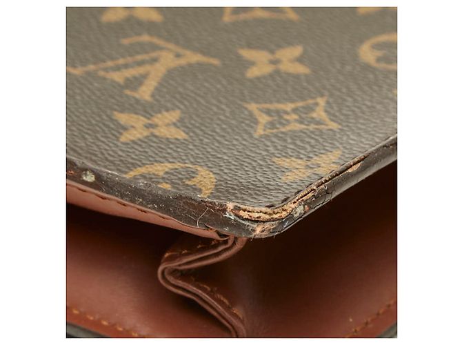 Borsa Louis Vuitton Monogram Portedocuments Bandoulière Marrone - vista 6