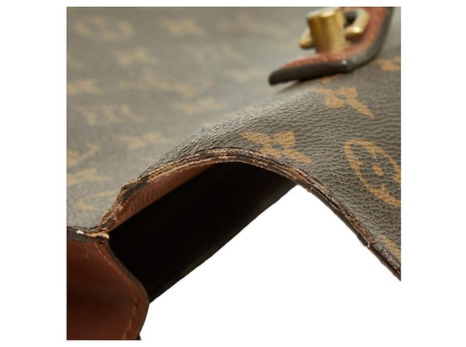Borsa Louis Vuitton Monogram Portedocuments Bandoulière Marrone - vista 8