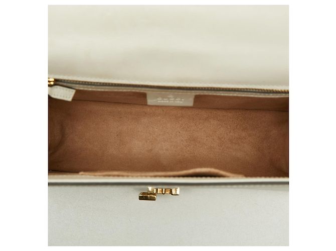 Borsa a tracolla Gucci Sherry Line Sylvie Bianco - vista 9