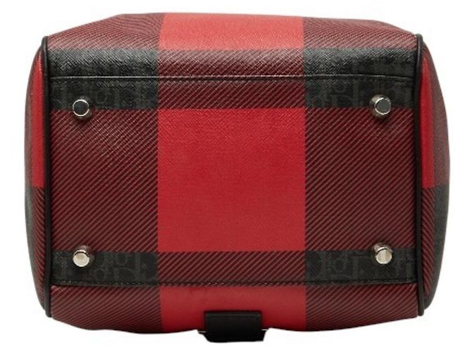 Christian Dior Borsa a tracolla a quadri Dior Homme Nero Rosso - vista 3