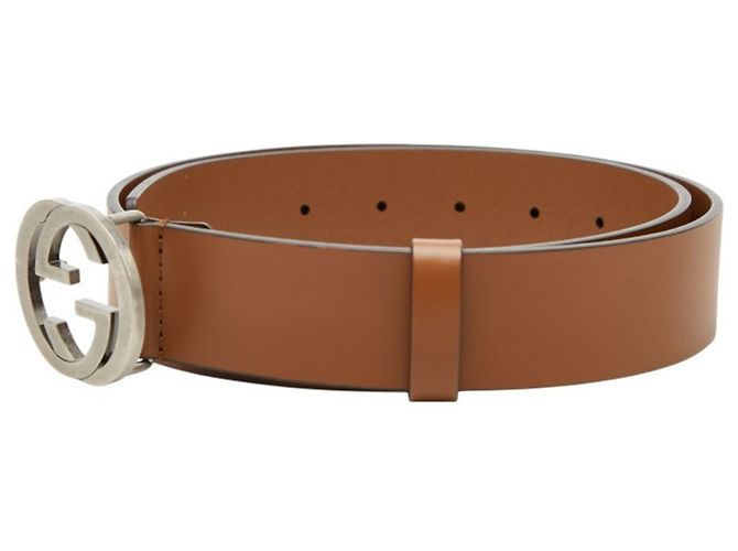 Gucci Interlocking G Gürtel Braun - Ansicht 2