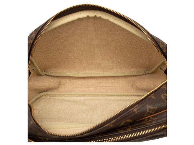 Borsa a tracolla Louis Vuitton Monogram Reporter PM Marrone - vista 4