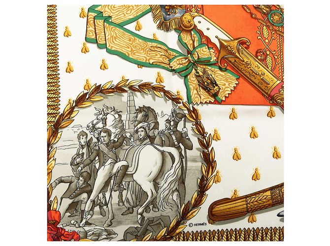 Hermès Foulard Hermes Carre 90 Napoleon Multicolore - vista 7