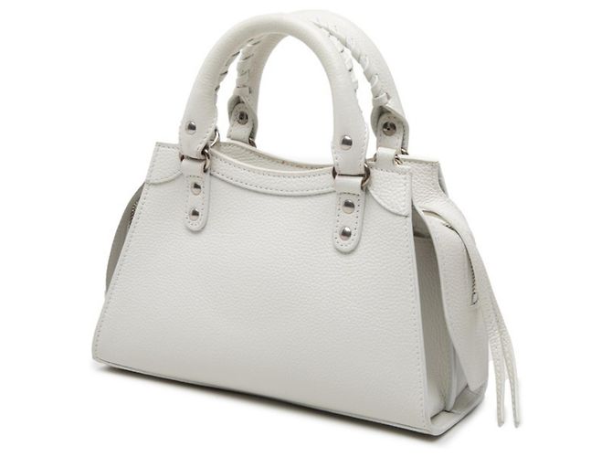 Borsa Balenciaga Neoclassic City Mini Bianco - vista 2
